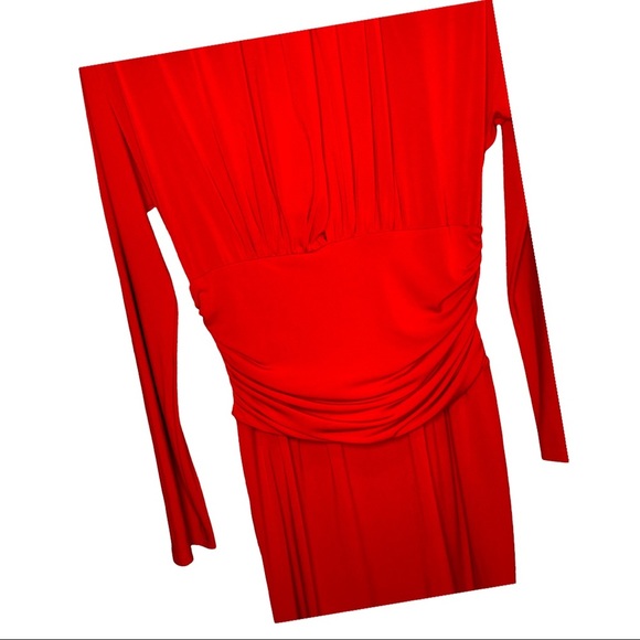 Boston Proper Red Dress Super Flattering - Picture 3 of 7